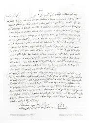 Brev fra Columbus datert desember 1504 adressert til doktor Oderigo, fra 